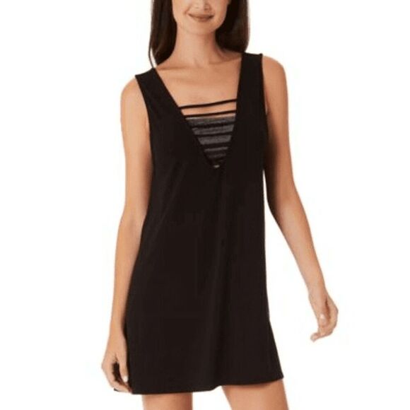 California Waves NWT size Small black dress/ sundress/ swim coverup - Picture 3 of 11